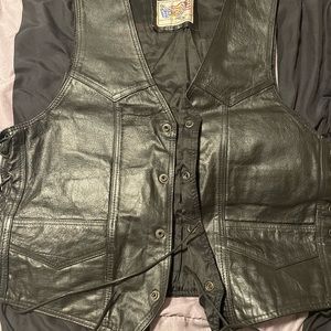 Mens Leather Vest